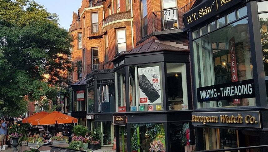 Newbury Street, Massachusetts, USA